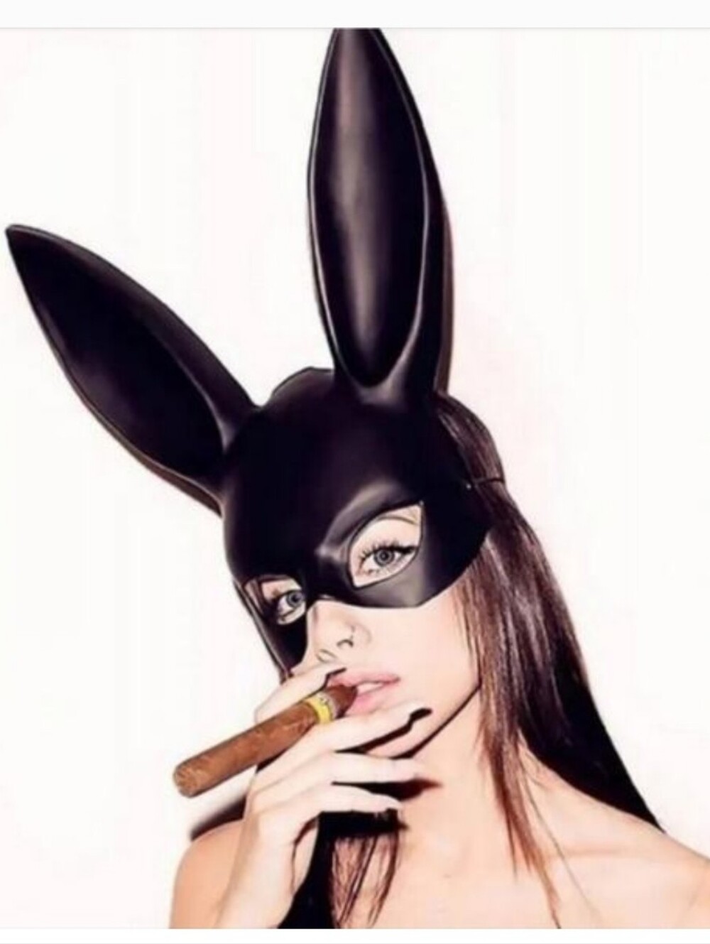 Bunny Ear Mask Masquerade nwot